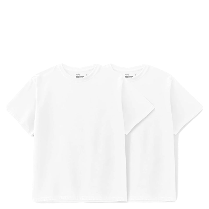 2 PACK JERSEY SHORT SLEEVE TEE WHITE
