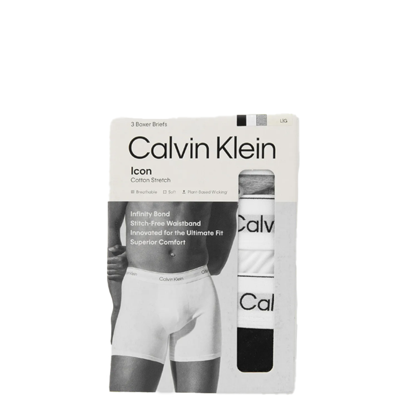 3-PACK ICON COTTON STRETCH BOXER BRIEFS