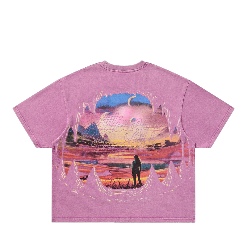 ABYSS SHORT SLEEVE KNIT AMETHYST BOXY FIT