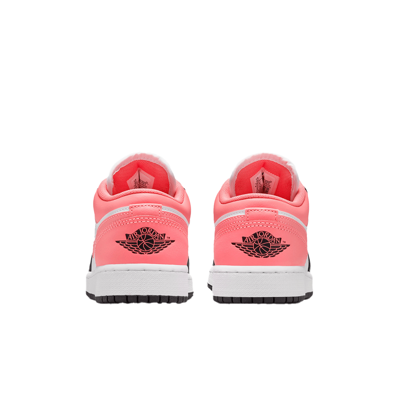 AIR JORDAN 1 LOW GS BLACK WHITE PINK