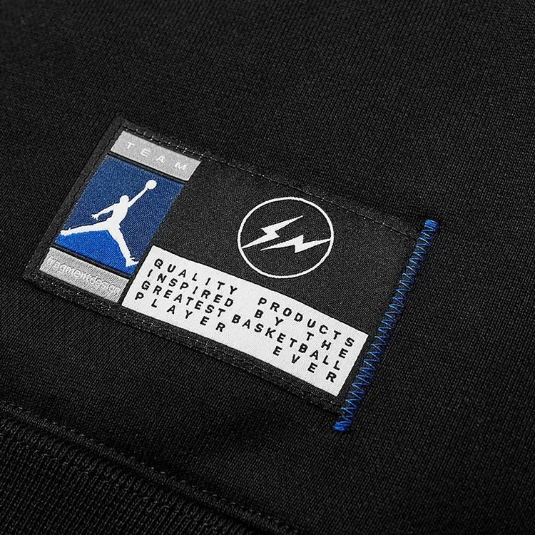 Air Jordan x Fragment Image Pullover Hoodie 'Black/Reflective Silver'