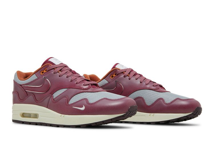 Air Max 1 Patta Waves Rush Maroon (with Bracelet)