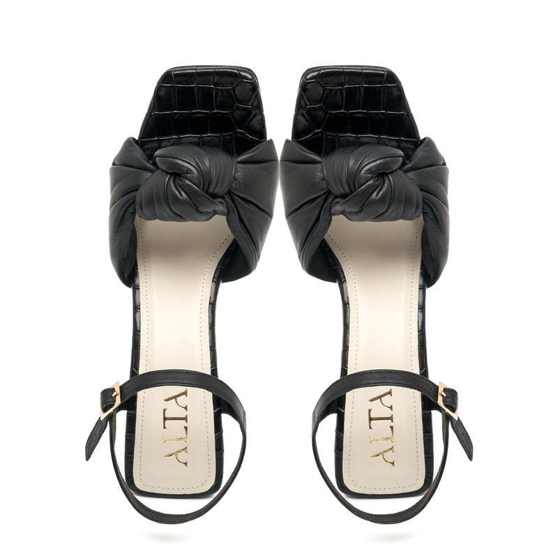 ALESSIA BLACK SANDALS