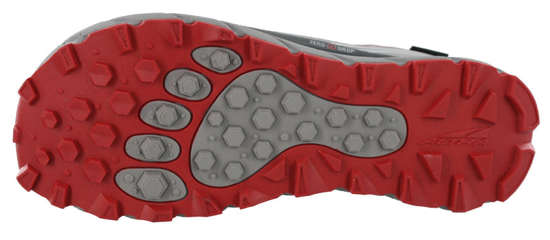 Sole of Gray/Red3.0 Altra Mens Trail Running Lightweight Shoes Lone Peak 3.0 Neoshell