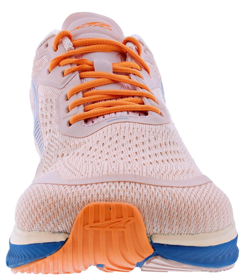 Front of Dusty Pink Altra Women’s Torin 5 Lightweight Running Shoes