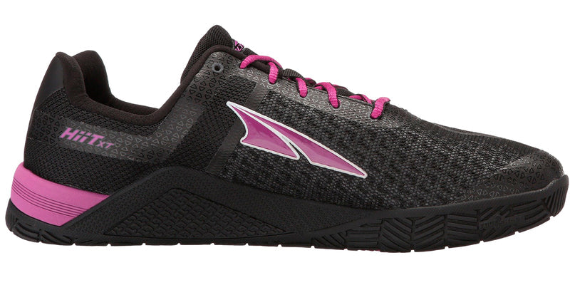 Medial of Black/Purple Altra Womens Cross-Training Gym PowerSole Crossfit Workout Shoes Hiit Xt