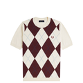 ARGYLE KNITTED T-SHIRT