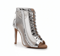 Arreis - Silver Shiny Patent - Suede Sole