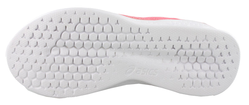Sole of Peach Petal and Frosted Rose ASICS Fuzetora Twist Lightweight Walking Shoes