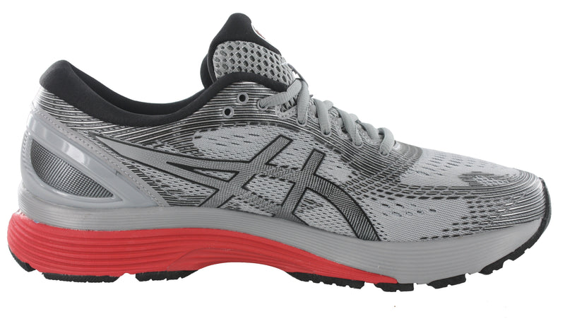 Medial of Sheet Rock/Black ASICS Men Walking Trail Cushioned Running Shoes Gel Nimbus 21