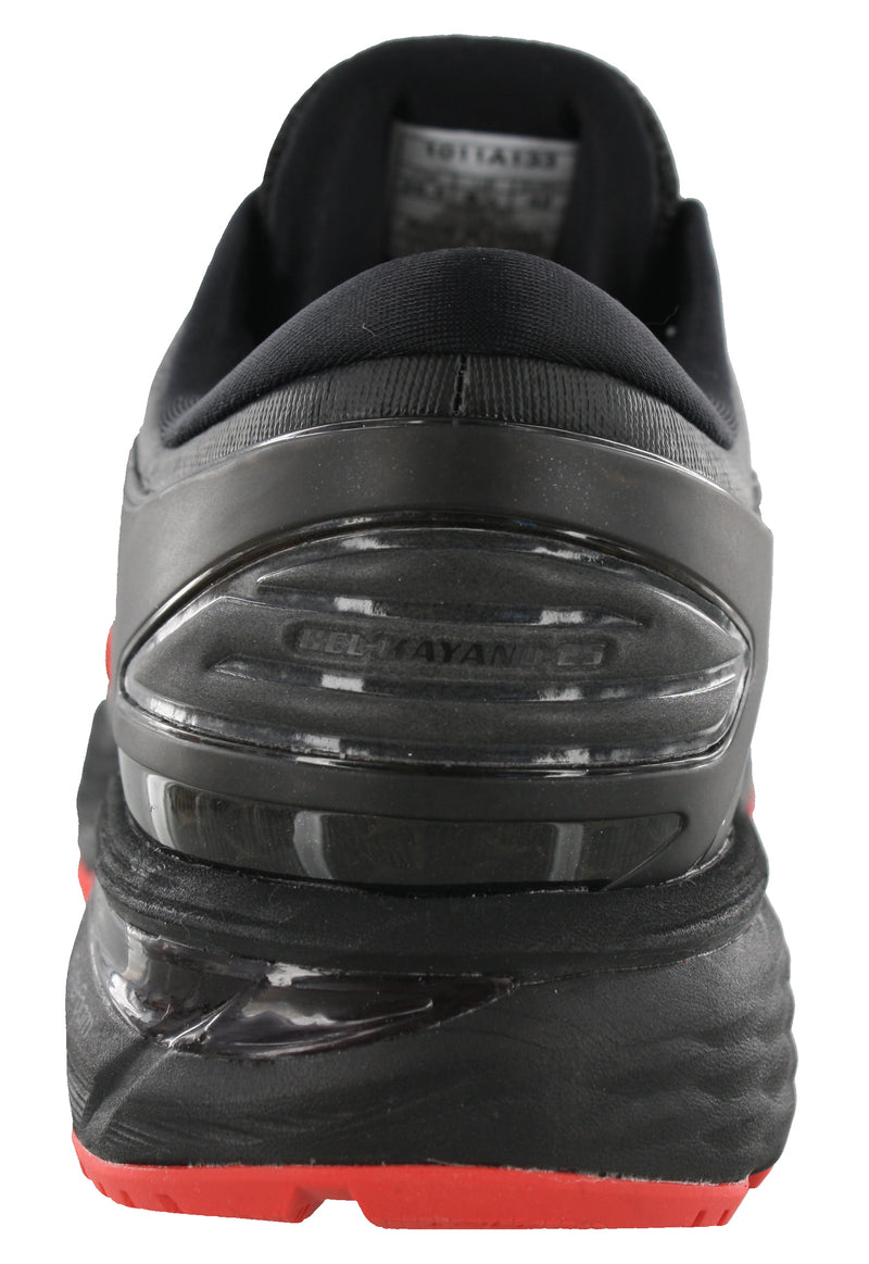 Back of Black / Red ASICS Women Gel kayano 25 Flat Feet Running Shoes Berlin