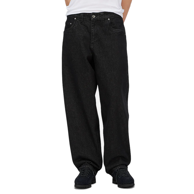 BAGGY DENIM PANTS BLACK WASHED