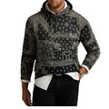 BANDANA-PRINT FLEECE HOODIE