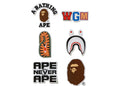 BAPE A Bathing Ape Sticker Pack Multi