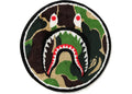 BAPE ABC Shark Rug Green