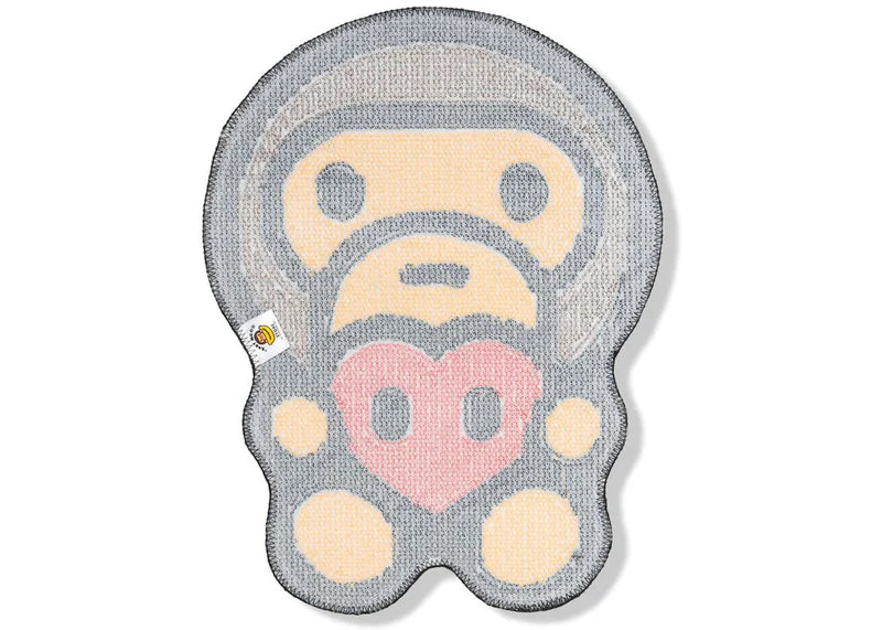 BAPE Baby Milo Heart Rug Brown