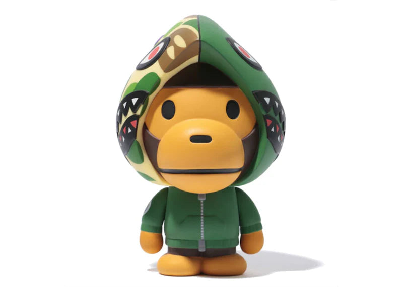 BAPE Baby Milo Shark Hoodie Vinyl Toy Green