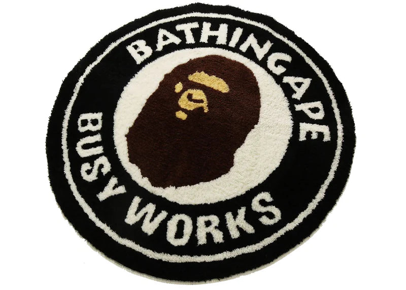 BAPE Big BWS Rug Mat Black