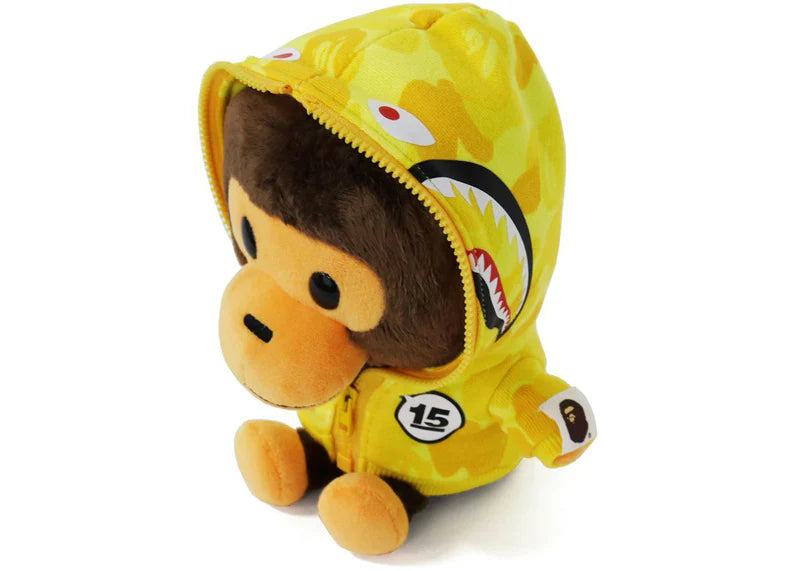 BAPE Kids 15th Anniversary ABC Camo Baby Milo Plush Yellow