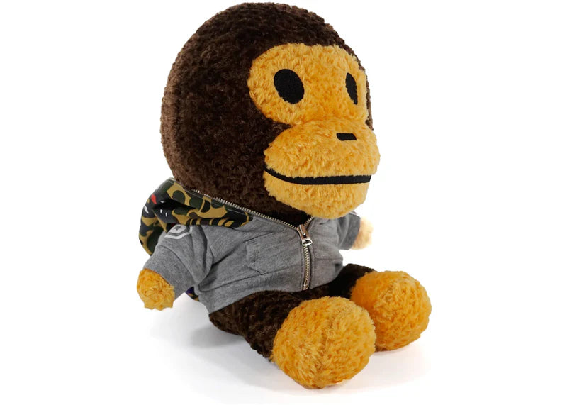 BAPE Shark Hoodie Baby Milo Plush Grey