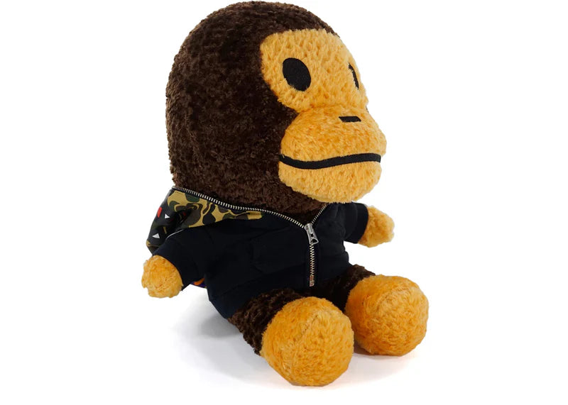 BAPE Shark Hoodie Baby Milo Plush Navy
