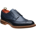 Product image for Barker Bailey II in navy hand painted calf