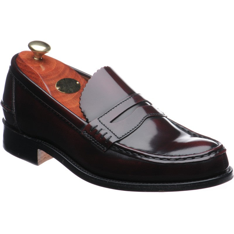 Product image for Barker Caruso in burgundy polished
