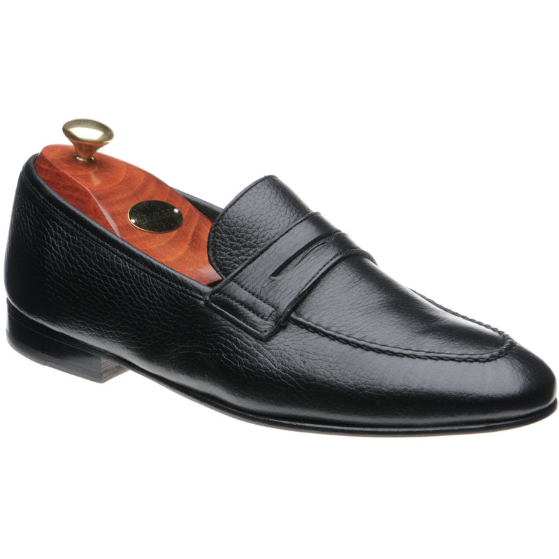 Product image for Barker Ledley in black deerskin