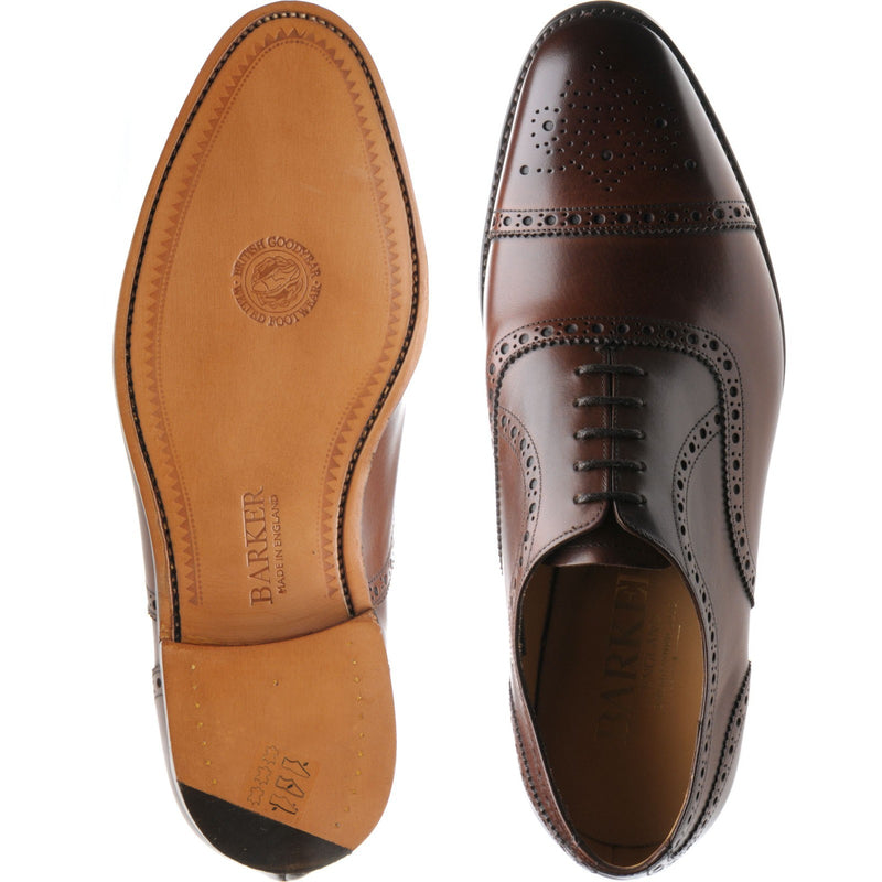 Product image for Barker Mirfield in dark walnut calf