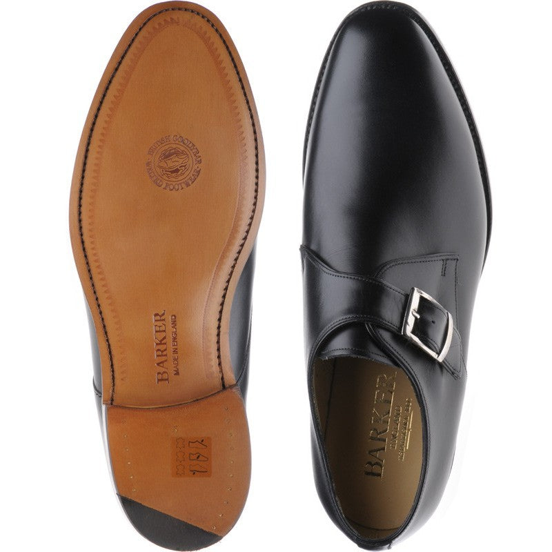 Product image for Barker Northcote in black calf