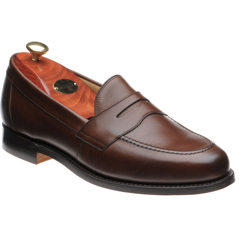 Product image for Barker Portsmouth in dark walnut calf