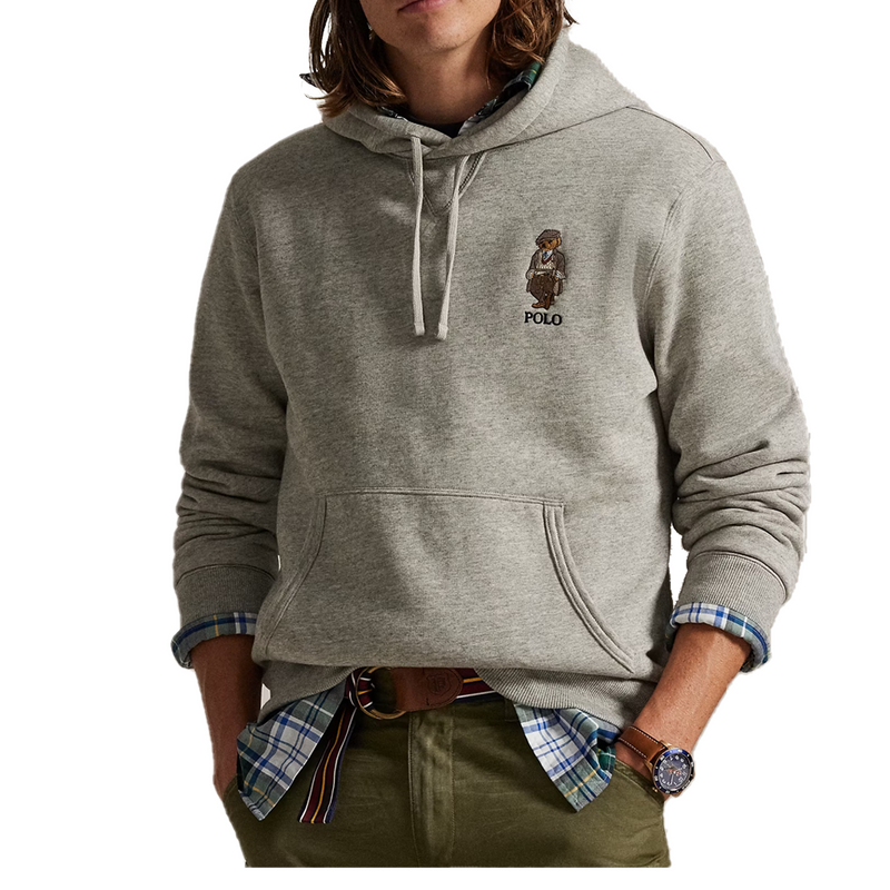 BEAR FLEECE HOODIE GREY