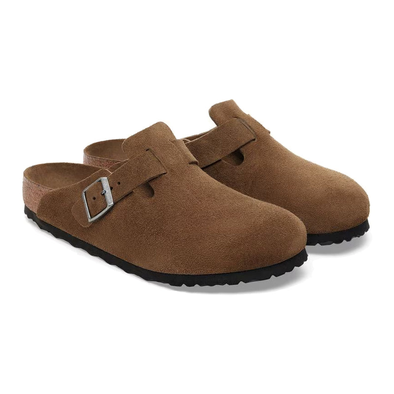 BOSTON SOFT FOOTBED SUEDE LEATHER - DARK TEA TONAL