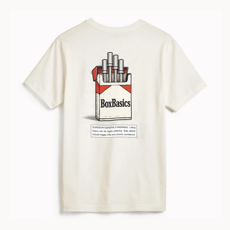 Box Basics Barbell Reds Tee