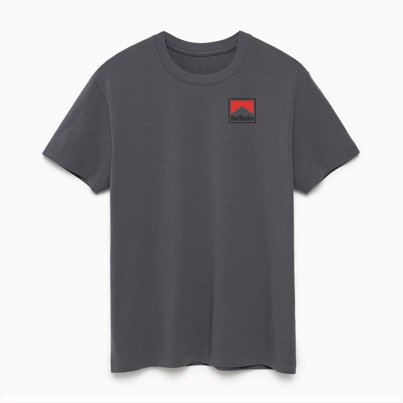 Box Basics Barbell Reds Tee