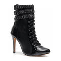 Boyz Boot - Black Vegan Leather - Rubber Sole