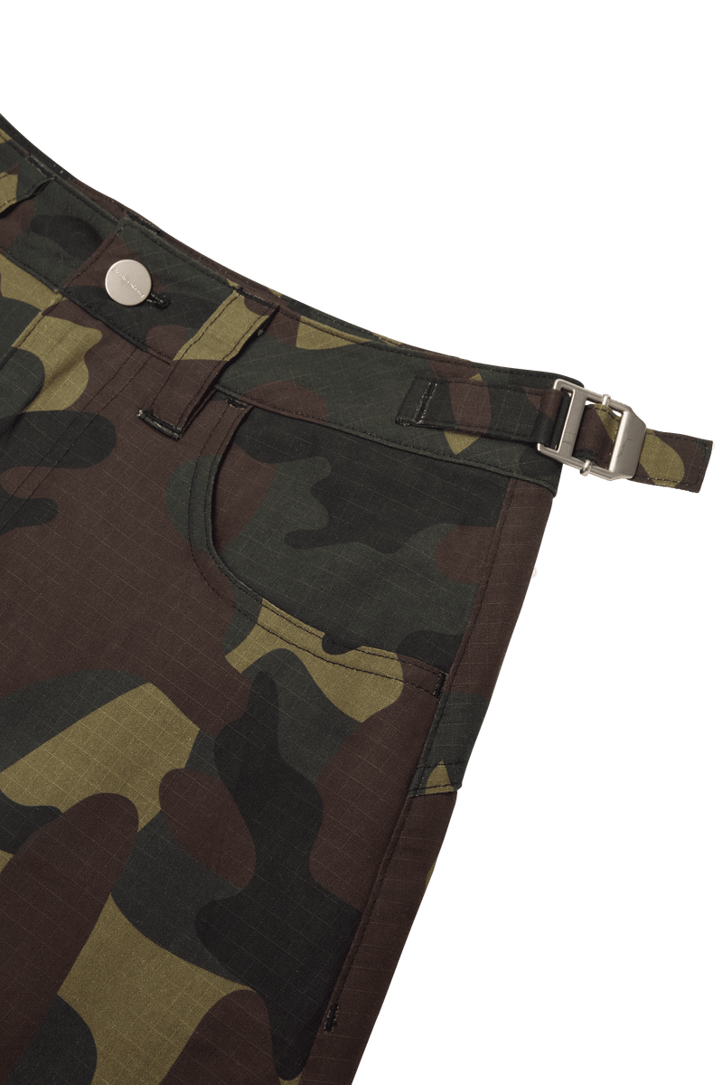 Broken Planet 2-in-1 Camo Cargo Pants/Shorts Camo Green