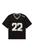Broken Planet Football Jersey Black/Silver