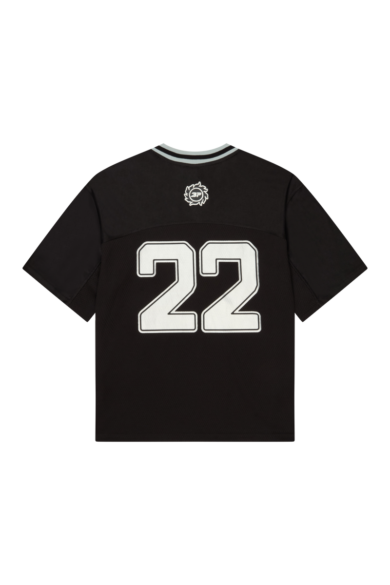 Broken Planet Football Jersey Black/Silver