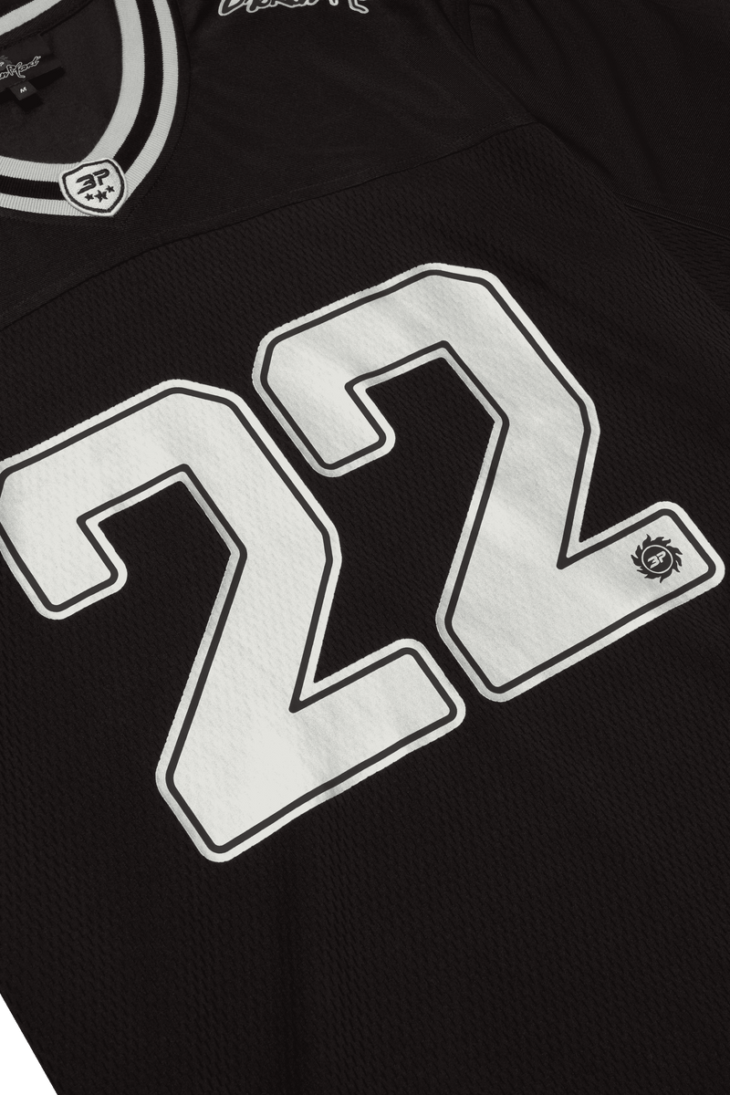 Broken Planet Football Jersey Black/Silver