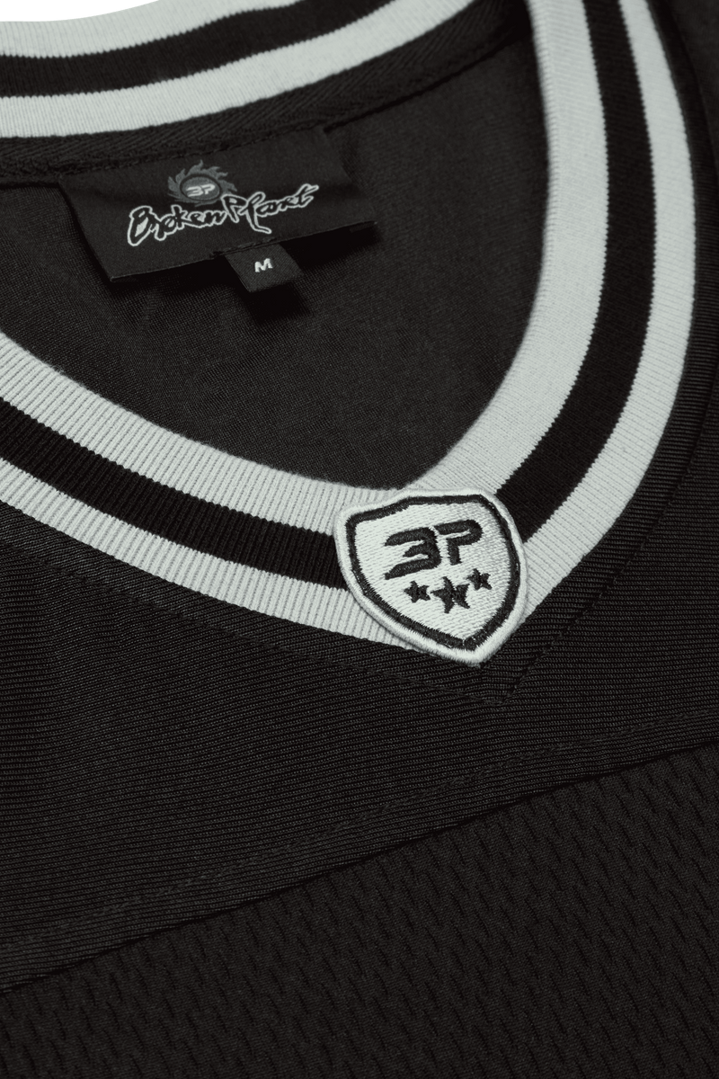 Broken Planet Football Jersey Black/Silver