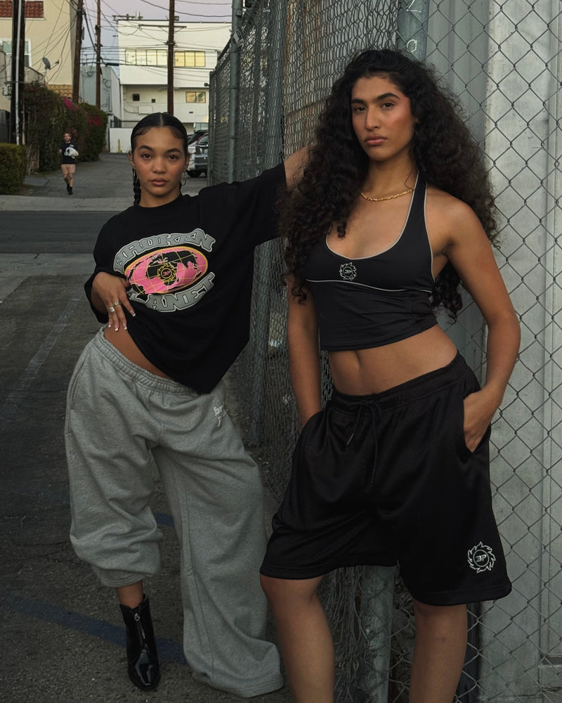 Broken Planet Mesh Shorts Black