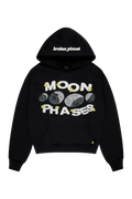 Broken Planet Moon Phases Hoodie Midnight Black