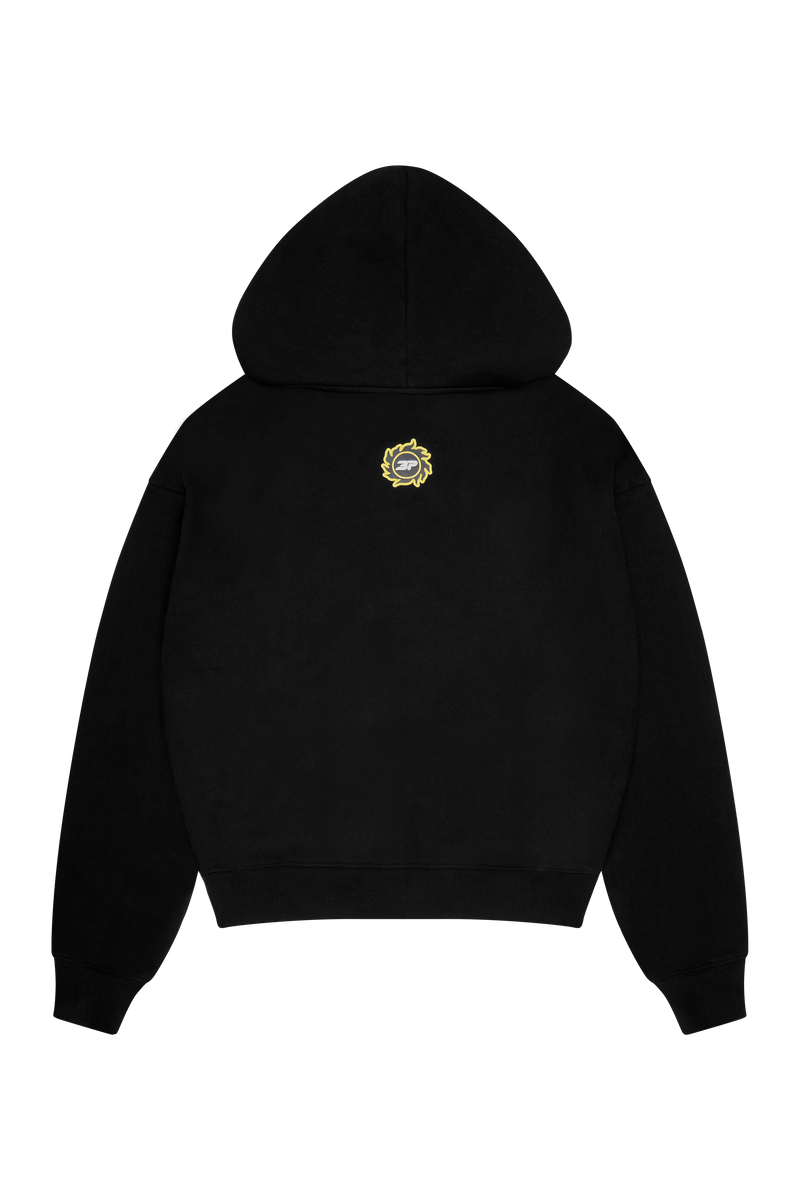 Broken Planet Moon Phases Hoodie Midnight Black