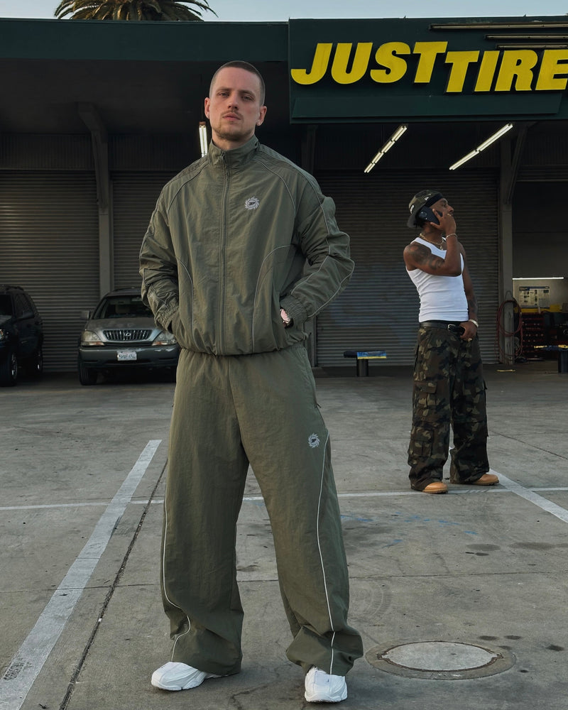 Broken Planet Reflective Performance Pants Khaki Green