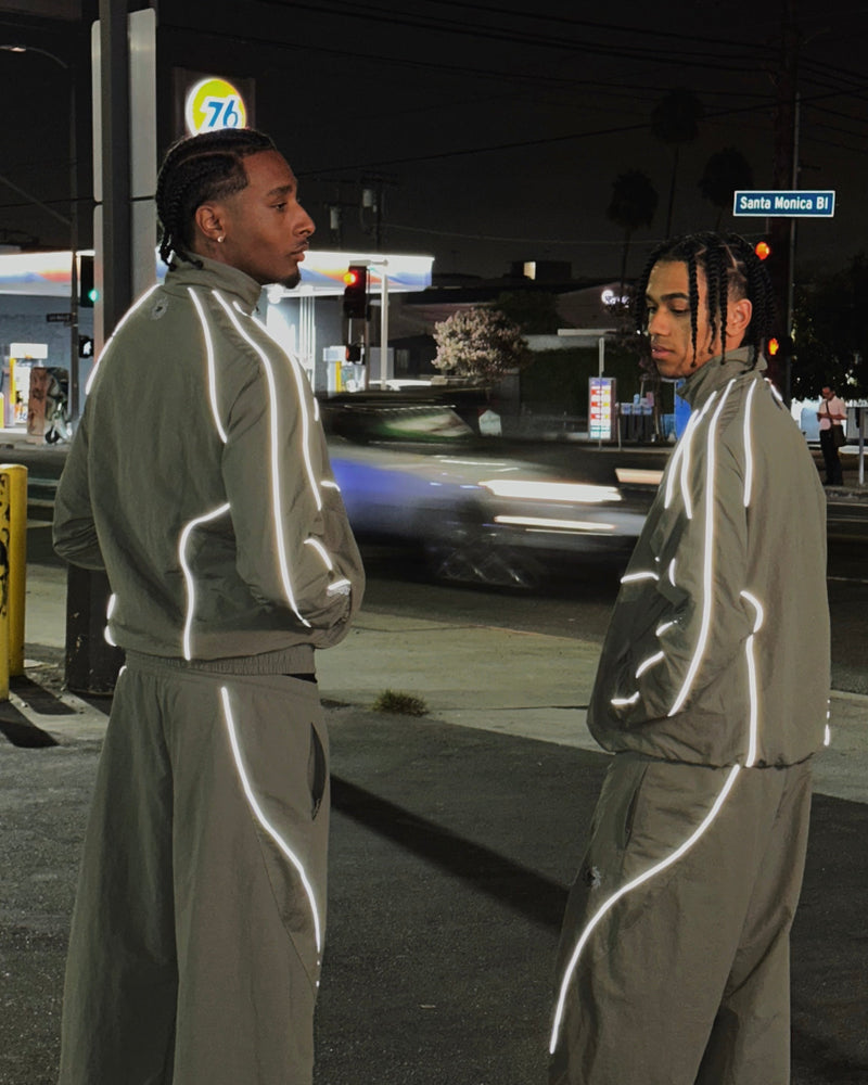 Broken Planet Reflective Performance Pants Khaki Green