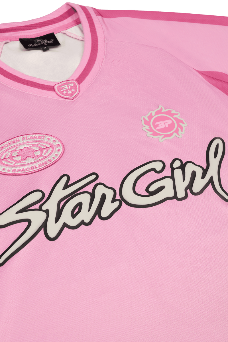 Broken Planet Stargirl Football Jersey Pink