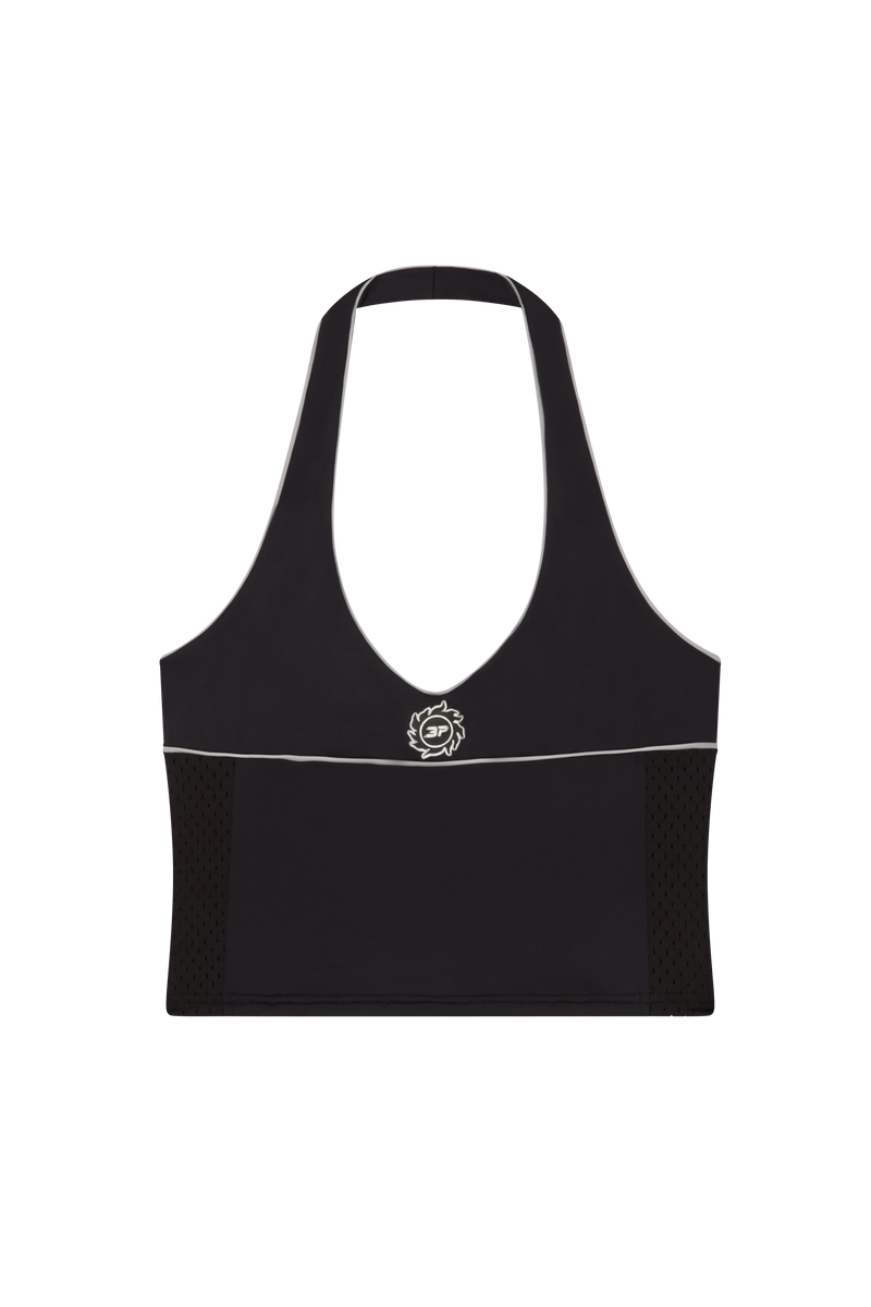 Broken Planet Women's Halter Top Black/Silver