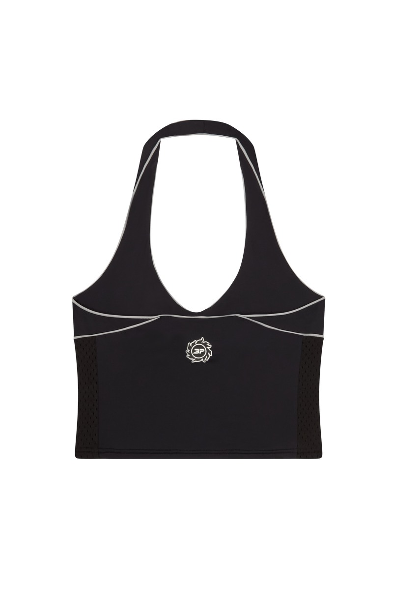Broken Planet Women's Halter Top Black/Silver