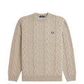 CHUNKY CABLE KNIT JUMPER WARM OAT